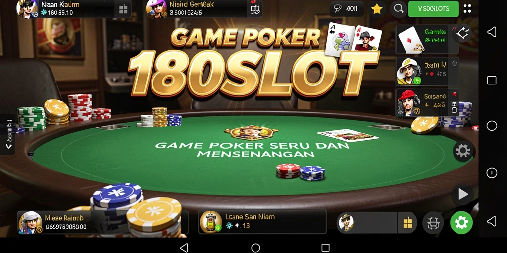 Tampilan screenshot dari gameplay Poker di 180SLOT.