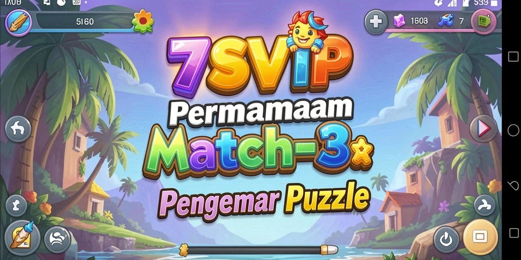 Tampilan permainan <strong>7SVIP</strong> yang menarik dalam genre Match-3.