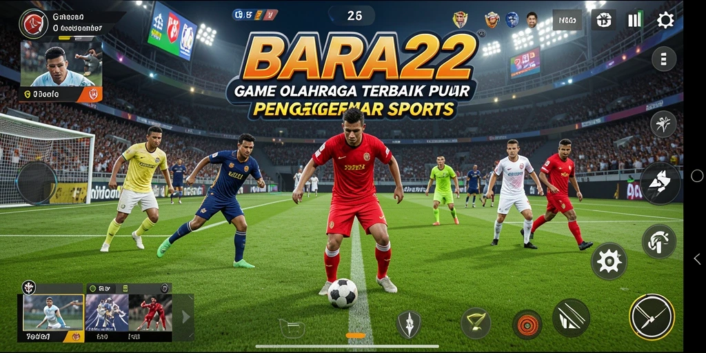 Tampilan menarik dari gameplay BARA22 dengan aksi olahraga yang menegangkan.