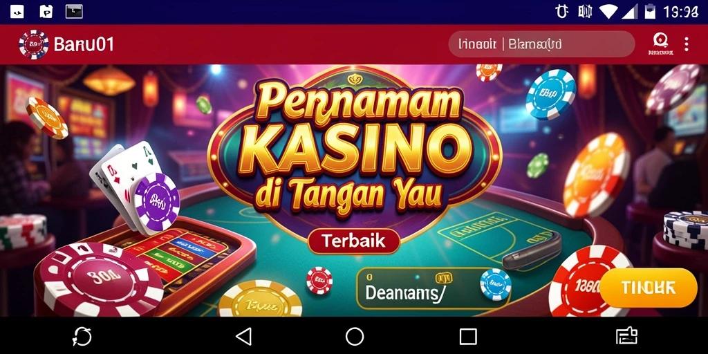 Screenshot gameplay BARU01 menampilkan suasana kasino yang mendebarkan.