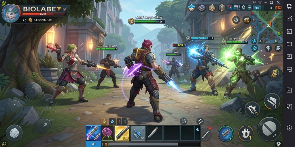 Tampilan gameplay yang menegangkan dan penuh strategi di BIOLABET.