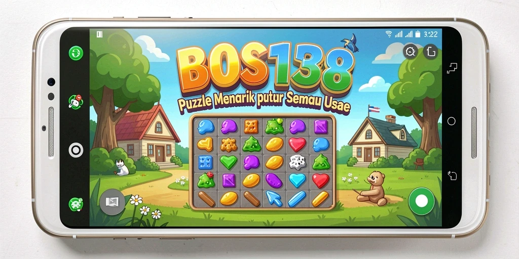 Screenshot utama BOS138 menampilkan gameplay seru dari puzzle yang menantang.