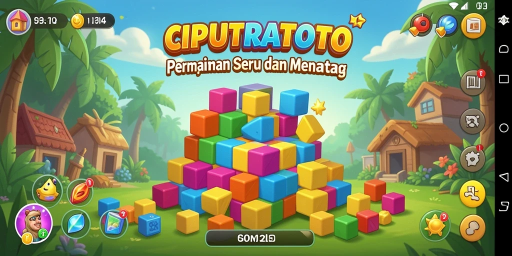 Gameplay Puzzle menantang di CIPUTRATOTO.