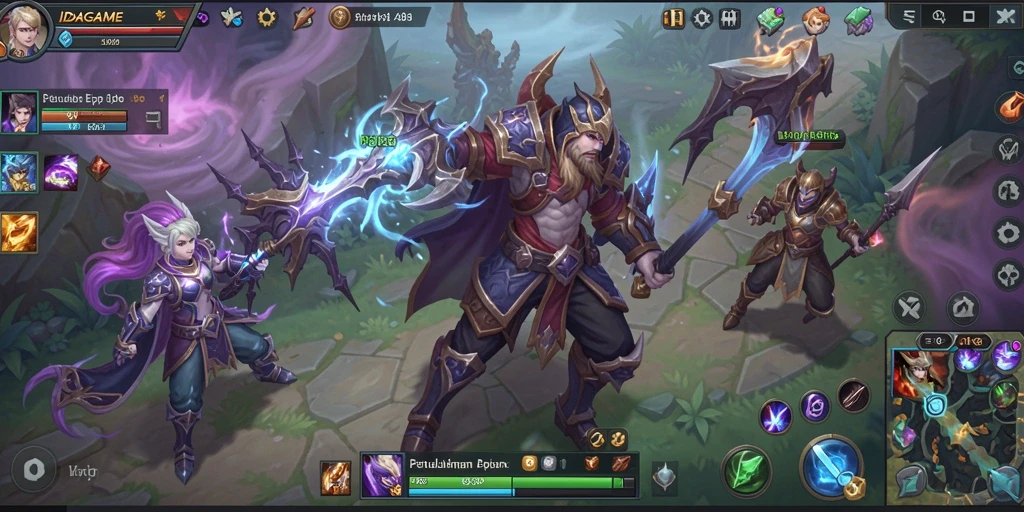 Tangkapan layar utama IDAGAME menampilkan aksi mendebarkan dalam pertarungan ARPG.