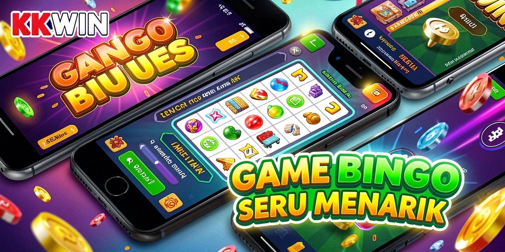 Tampilan menarik dari gameplay Bingo di KKWIN.