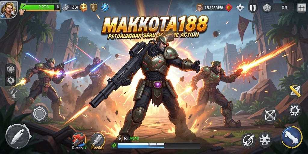 Tampilan seru permainan MAHKOTA188 dalam pertempuran Action.