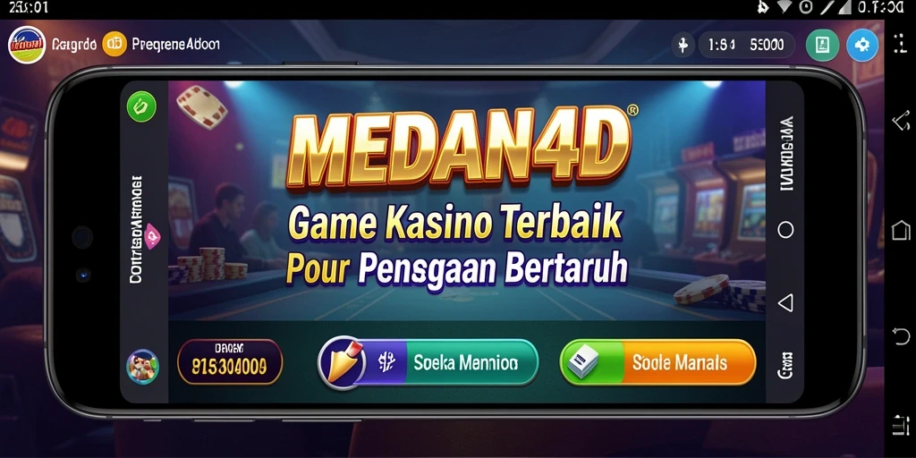 Tampilan gameplay menarik di dalam aplikasi MEDAN4D yang penuh aksi.
