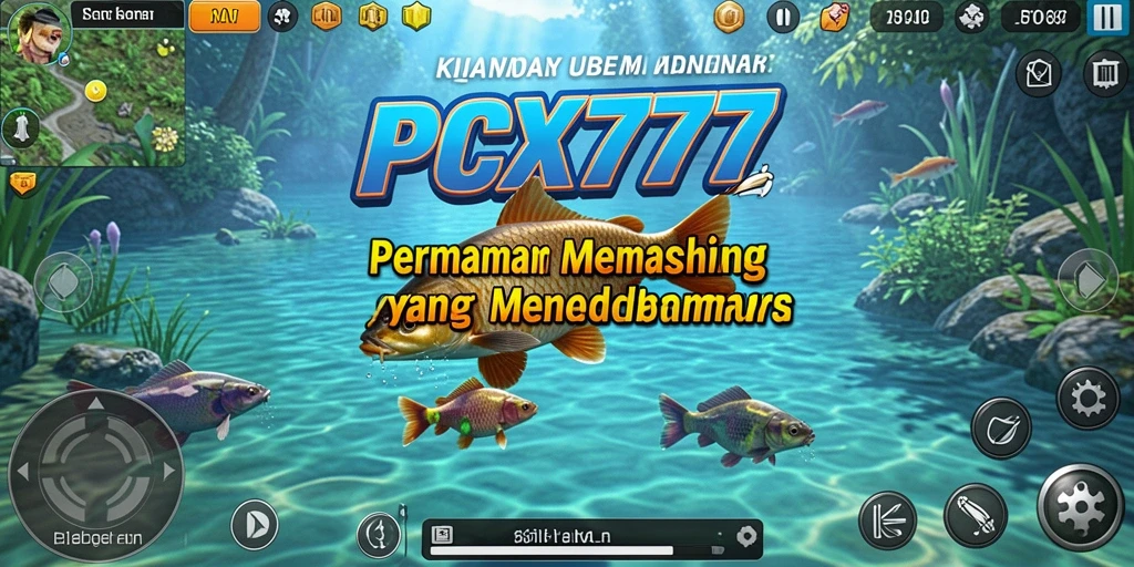 Tangkapan ikan yang besar dalam gameplay PCX777.
