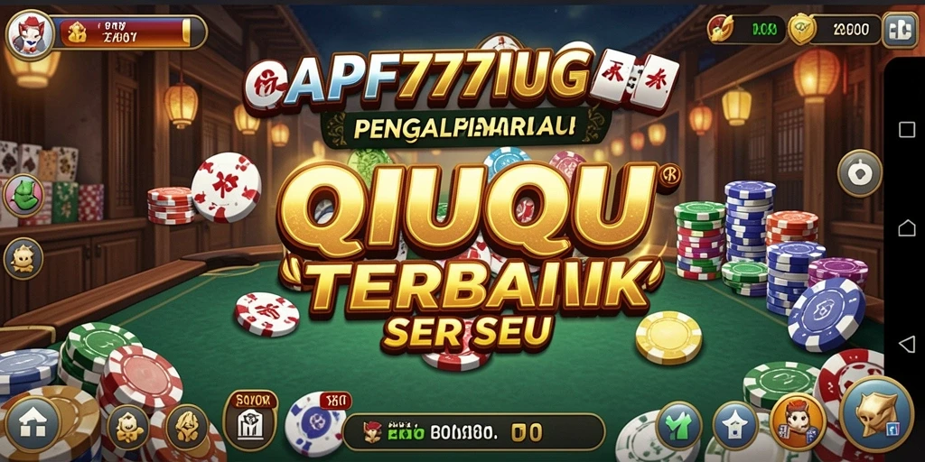 Screenshot utama PF777 menunjukkan aksi seru dalam permainan QiuQiu.
