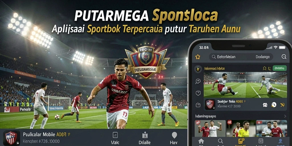Tampilan utama PUTARMEGA dengan berbagai pilihan taruhan olahraga.