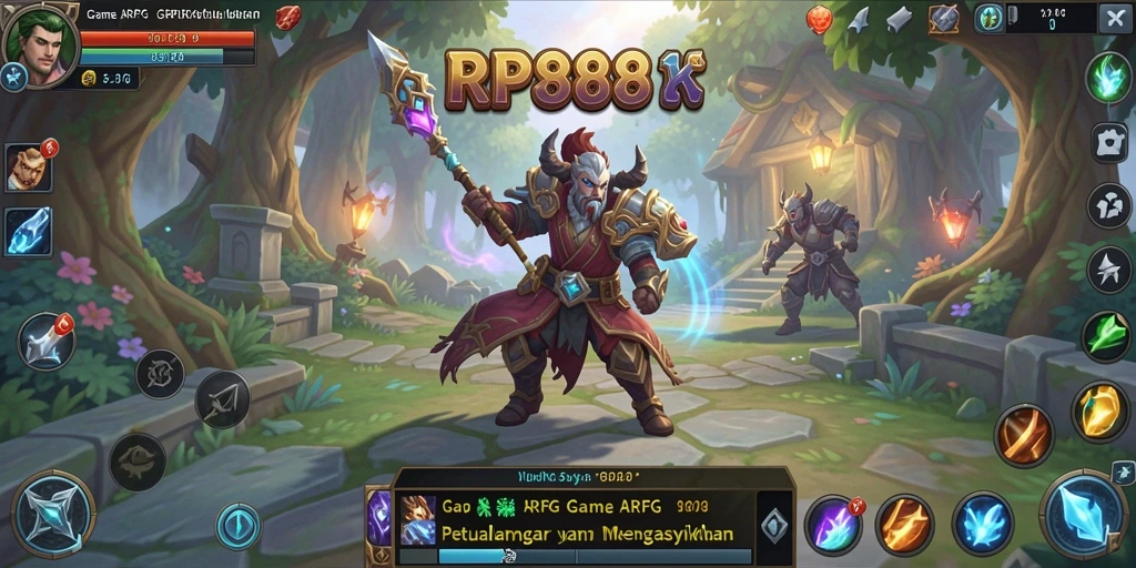 Tampilan gameplay RP888 menunjukkan pertarungan yang mendebarkan dan grafis yang menawan.