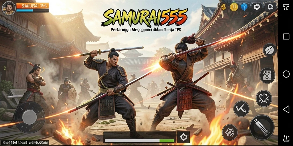 Tampilan menarik dari gameplay SAMURAI555 TPS.
