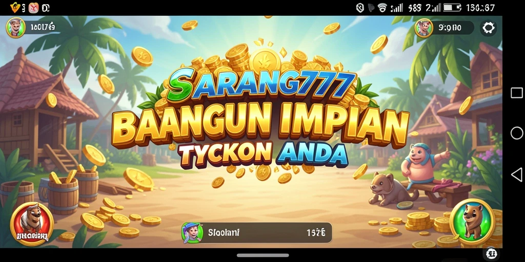 Tampilan menarik dari gameplay SARANG777 yang penuh strategi Tycoon.