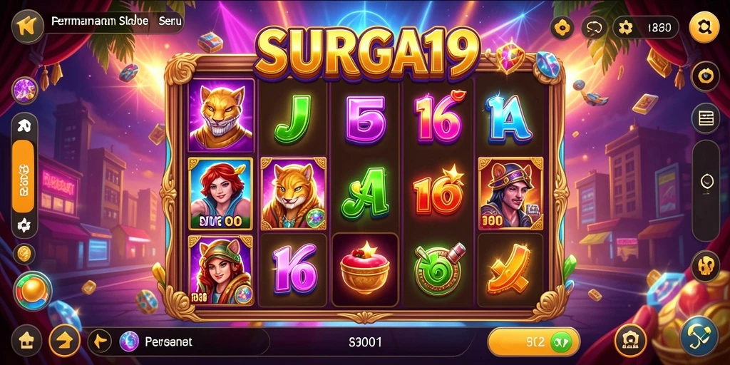 Tampilan gameplay seru dari SURGA19 yang menarik perhatian pemain.