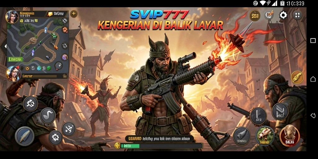 Tangkapan layar SVIP777 menampilkan suasana menyeramkan dalam gameplay.