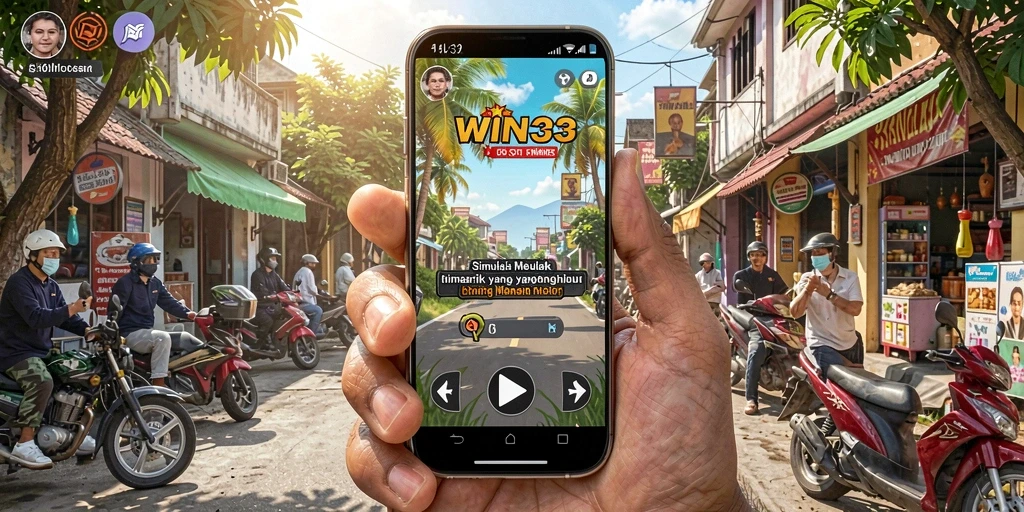 Tampilan gameplay <strong>WIN33</strong> yang menakjubkan dengan elemen simulasi yang menarik.