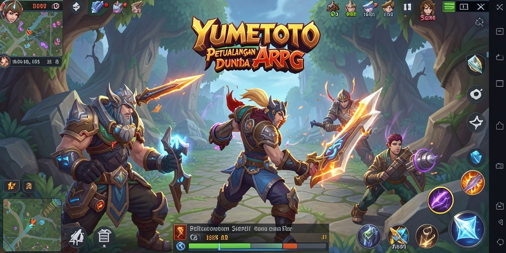 Tampilan gameplay YUMETOTO yang mendebarkan dan penuh aksi.